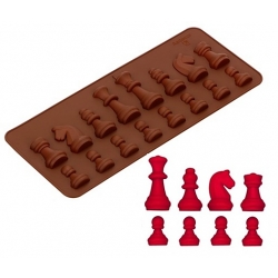Forma silikonowa do czekolady pralin żelek lodu szachy